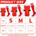 Syhood Soccer Shin Guards with Socks for Kids Age 3-15, M Size