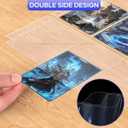 120 Pack 9 Pocket Double Side Card Sleeves Binder Sheets Holds 2160 Cards,Trading Card Binder Sleeves for 3 Ring Binder, Card Sleeve Pages fit for Baseball, Football, Business, Cards (Clear)