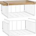 SUFAUY Under Shelf Basket Storage, 2-Pack Under Cabinet Hanging Wire Organizer for Pantry Kitchen, White