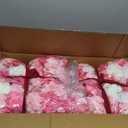 COKAOBE Pink Flower Wall Panels Backdrop, 24PCS 15x15 Inch 3D Silk Rose Floral Wall, Artificial Flower Panels for Wedding, Party, Bridal Shower, Baby Shower, Home and Photo Backdrop Decoration