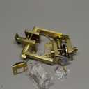 Leydebong 1 Pack Gold Door Handleset with Single Cylinder Deadbolt Entry Lever Door Handle and Deadbolt Lock and Key Combo Pack Heavy Duty Door Lock for Left or Right-Handed Doors