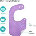 Hakochia Waterproof Baby Bibs Organic Cotton Super Soft and Absorbent With Adjustable Snap for Baby Boys and Girls