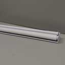 Joydeco Cordless Zebra Blinds for Windows, Dual Layer Light Control Window Blinds with Light-Proof Aluminum Cover, Free-Stop Roller Shades for Home & Office (White, 34.5" W x 75" H)