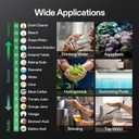 VIVOSUN Digital pH Meter, 0.01pH High Accuracy Pen Type pH Tester for Hydroponics, Household Drinking, Pool and Aquarium, Yellow, UL Certified