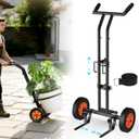 KJX Adjustable Plant Caddy with Wheels, Heavy Duty Plant Dolly Cart with Grab Arm and Strap Dual Protection, Garden Potted Plant Mover Dolly for Planter Flower Pots Indoor Outdoor