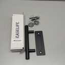 EaseLife 10" Sliding Barn Door Handles and Pulls, Rustic Double Sided Hardware Set, Heavy Duty, Matte Black Powder Coated Finish, Easy Install