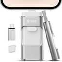 512GB Flash Drive[No App Required] Intended for Phone Tablet Androidphone and Computers, 4 in 1 Photo Stick for Phone Memory Storage Easily Backup Photos Videos（Pink）
