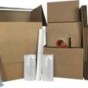 Wardrobe Moving Boxes Kit #, Small, Medium, Large & Shorty Wardrobe Boxes, Packing Paper, Tape, Dispenser, Bubble Roll & 1 Marker, Aparment Moving Boxes Kit