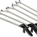 ArcMate EZ Reacher - Heavy Duty Grab-It Reaching Tool - Grabber Reacher with 4.5 Inch Jaws, Can Lift a Dime to 8 lb. Brick, Lightweight, Sturdy, Ideal for Commercial, Maintenance, Seniors, 32", 6-Pack