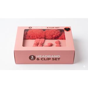 3 - Piece Headband and Clip Set. Pack of 2