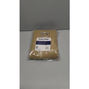 Sun Zero Easton Blackout Energy Efficient Grommet Curtain Panel, 40" x 95", Taupe (pack of 1)