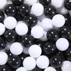STARBOLO Ball Pit Balls for Toddlers Phthalate Free BPA Free Non-Toxic Crush Proof Play Balls for Toddlers Kids Pool Playhouse Pack of 200 (Black&White)
