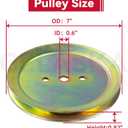 GELASKA 2 Pack GX20367 Spindle Pulley Replaces GX20367 John Deere Pulley, John Deere GX20367 Pulley, John Deere UC23728 for John Deere L100, L105, L110, La105, La110, D105, D110, D120, D130 Tractors