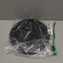 Silicone Bathroom Tray Round Vanity Tray Decorative Soap Holder Kitchen Countertop Organizer Coffee Table Decor for Candle, Perfume, Plant, 12 Inch, Black