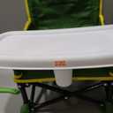 Bright Starts John Deere Pop 'N Sit Portable Booster Chair, Floor Seat, Indoor/Outdoor Use, Compact Fold, Green and Yellow, 6 Mos - 3 Yrs