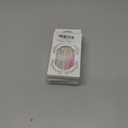 4 x Almond Press on Medium French Tip Nails with Silver Bow Design - 3D Water Ripple Acrylic Y2k Star Stiletto False Nails - Full Cover Stick on for Women Manicure - 24Pcs