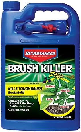 BioAdvanced Brush Killer Plus, Ready-to-Use Weed Killer Sprayer, 1 Gal – Kills Tough Brush Roots & Poison Ivy