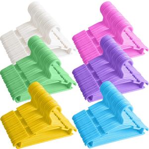 GoodtoU Baby Hangers - 100 Pack Plastic Toddler & Infant Nursery Hangers for Small Baby Clothes