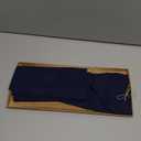 Solino Home Linen Navy Blue Table Runner 90 Inches Long - 100% Pure Linen Hemstitch 14 x 90 Inch Table Runner for Dining, Mothers Day, Memorial Day - Classic Hemstitch