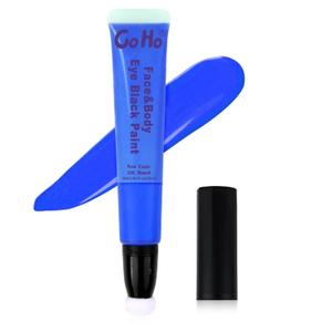 3 x Go Ho Blue Face Paint,Waterproof Eye Black Baseball,Cream Blue Face Body Paint for Halloween Cosplay SFX Smurf Mystique Avatar Clown Makeup