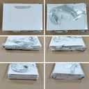 SKEFOLI Gift Bags White Gift Bags with Ribbon Handles, Set of 8, 30x20x10 cm, Ideal for Birthday gift bag, Anniversaries wedding gifts