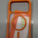 TORRAS Stronger Magnetic & Shockproof for iPhone 17 Pro Max Case, Fit for MagSafe, Military Grade Drop Protection, Camera Control, DIY Button, Slim for iPhone 17 Pro Max Case Translucent Orange