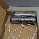 Lamp Shades Set of 2, 11"x13"x10" Large Black Lampshades, Drum Lampshade for Table Lamps Floor Lamp, Natural Linen Fabric Replacement Lamp Shade, Hand Crafted Medium Lampshade, Easy Assembly