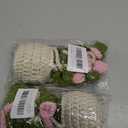 2 x Crochet Hanging Plant for Car, Cute Car Plant Accessories, Knitted Plant Car Mirror Hanger, Boho Car Plant Crochet Hanging Basket (C)