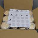 SHOWIN Thick Candle Jars for Making Candles 12 Pcs, 7 OZ Empty Jars with Wood Lids for Candle Making, Sample Container, Clear