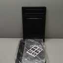 ARSTPEOE 6 Pack Upgrade Harder Shoe Organizer, Shoe Storage with Magnetic Front Door, Clear Shoe Boxes Foldable Space-Saving Shoe Rack for Sneaker Boot Container, Black