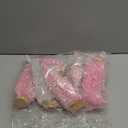 Leyndo 9 Pcs Pink Classic Artificial Mini Christmas Tree Sisal Bottle Brush Trees with Wood Base Christmas Pine Trees for Autumn Winter Holiday Home Kitchen Party Decor