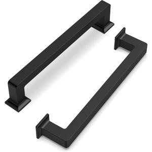 FILTA Cabinet Handles 5 Inch 10 Pack Matte Black Cabinet Pulls for Kitchen Metal Drawer Pulls Modern Cabient Hardware Cupboard Handles