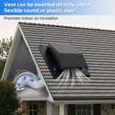 10 Inch Roof Vent Cap with Wind Damper and Mesh to Provide Flow of Fresh Air and Keep Critters Out,10 Inch Roof Exhaust Vent, Black