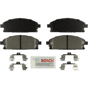 BOSCH BE855H Blue Semi-Metallic Disc Brake Pad Set With Hardware - Compatible With Select Acura MDX; Infiniti Q45, QX4; Nissan Pathfinder, Quest; FRONT