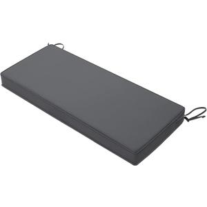 Favoyard Outdoor Bench Cushion 59 x 18 Inch Waterproof Patio Furniture Cushions 3-Year Color Fastness Garden Sofa Settee Couch Swing Pads with Handle and Adjustable Straps, Dark Gray