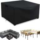 Patio Furniture Covers Waterproof, Heavy Duty 600D Outdoor Furniture Covers for Outside Sectional Sofa Set,Tear Resistance and Anti-UV, Black,98"L x 98"W x 35"H