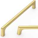 Amerdeco 30 Pack Brushed Gold Cabinet Pulls 5 Inch(128MM) Hole Centers Kitchen Cabinet Handles Hardware Kitchen Handles for Cabinets Cupboard Handles Drawer Pulls ZH0041
