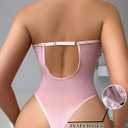 2 x Avidlove Teddy Lingerie for Women Sexy Mesh Bodysuit Snap Crotch Body Suits Sheer Emboroidered One Piece Babydoll (White, XL)