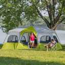 CORE Instant Cabin Tents | Family Cabin Multi Room Pop Up Tents Car Camping | Included Storage Pockets for Camping Accessories, 12 Person
