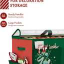 homyfort Christmas Ornament Storage Box, Large Compartment Ornament Organizer Boxes Containers with Dividers for 128 Xmas Holiday Christmas Tree Ornament Storage