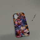 Jusy Magnetic Stained Glass Floral Case for iPhone 17, Purple