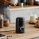 SHARDOR Electric Super Silent Blade Coffee Grinder, Timed Grind Control Rotary Knob, Adjustable Coarse to Fine for Coffee Beans, Spices & Herbs, Black