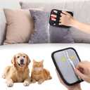 2 x XANGNIER Electrostatic Pet Hair Remover Glove,2pcs New Upgrade Double Sided Pet Hair Removal Glove Brush Tool,Reusable Cat&Dog Static Removal Grooming Mitt for Furniture,Carpet,Car Seat,Couch,Clothes