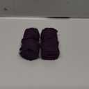 Ewaymado 4 Rolls Purple Handmade Fringe Chiffon Silk Ribbon 1" x 5Yd Per Roll, Frayed Edges Ribbon for Gifts Wrapping, Wedding Decoration, Bridal Bouquets(1" X20 Yd Purple)