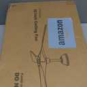 Haipeel 52 Inch Outdoor Ceiling Fan Without Light, 3 Blade Propeller Wood with Remote Control, Rustic Reversible Quiet Outdoor Fan for Patios Farmhouse Sunroom, Damp Rated&ETL Listed, Dark Walnut