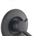 8" Rain Shower Faucet Compatible with 17& 1700 Series Tub Trim Kit, High Pressure Round Rain Shower Head& Handle Set, Matte Black (Valve& Catridge Not Inclued)