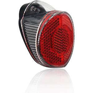 Red Retro Oval Rear Bicycle Mudguard Fender Cycling Safety Warning Reflectors for Cruiser Bikes