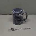 Extra Large Coffee Mug 33 oz, Super Big Ceramic Mug with Lid and Handle, Oversized Coffee Mugs Big Tea Mug for Office and Home (Blue)