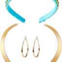 Princess Costume Accessories Women Dress Up Headband Necklace Halloween Cosplay