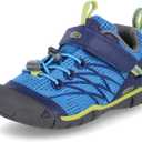 KEEN Unisex-Child Chandler CNX Comfortable Sneakers (1 Big Kid, Brilliant Blue/Blue Depths)